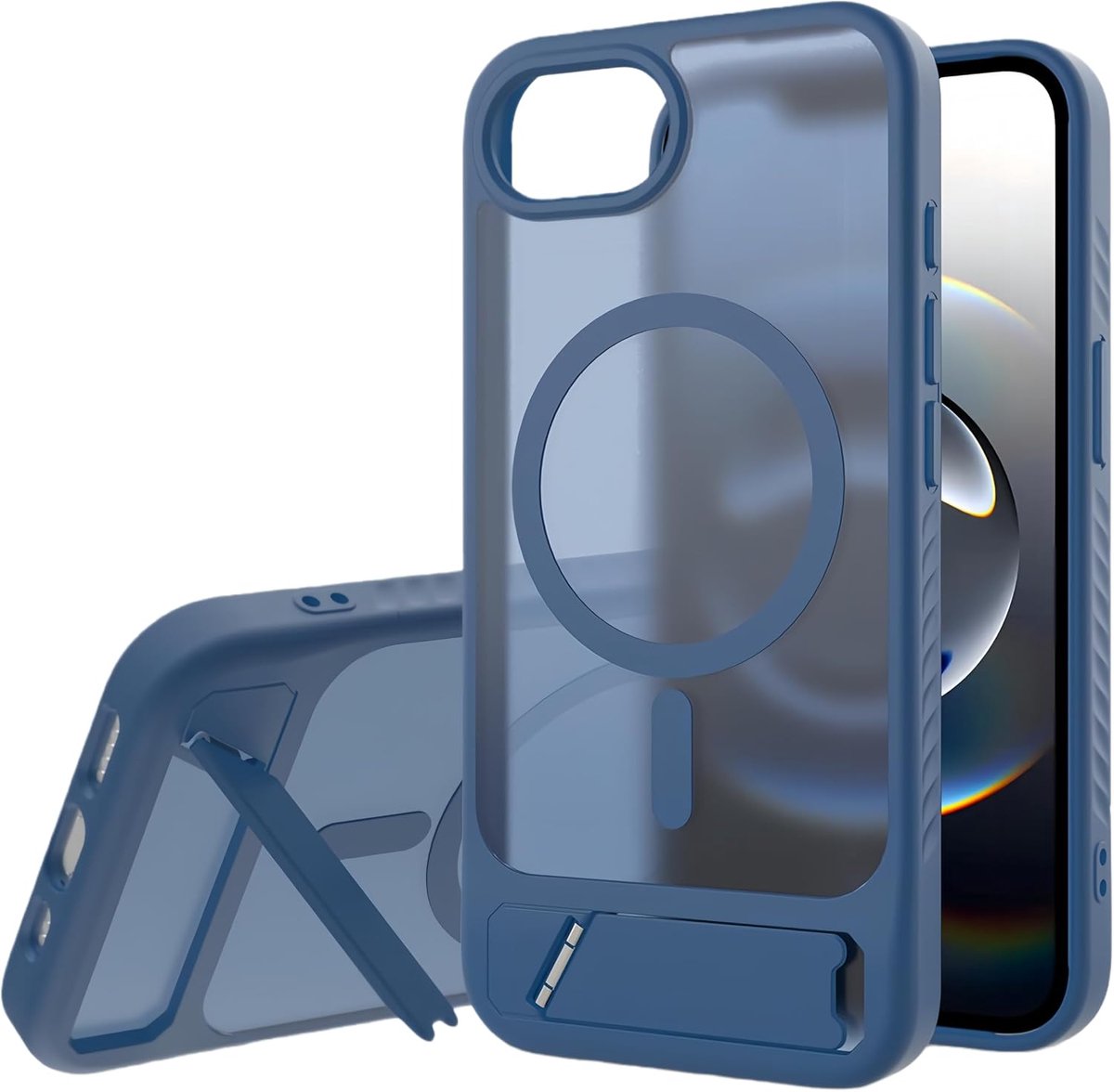 Magnetic Foldable Kickstand Case for Compatible with iPhone 17 Pro Max, Military Grade Shockproof Protection - ShopVlot