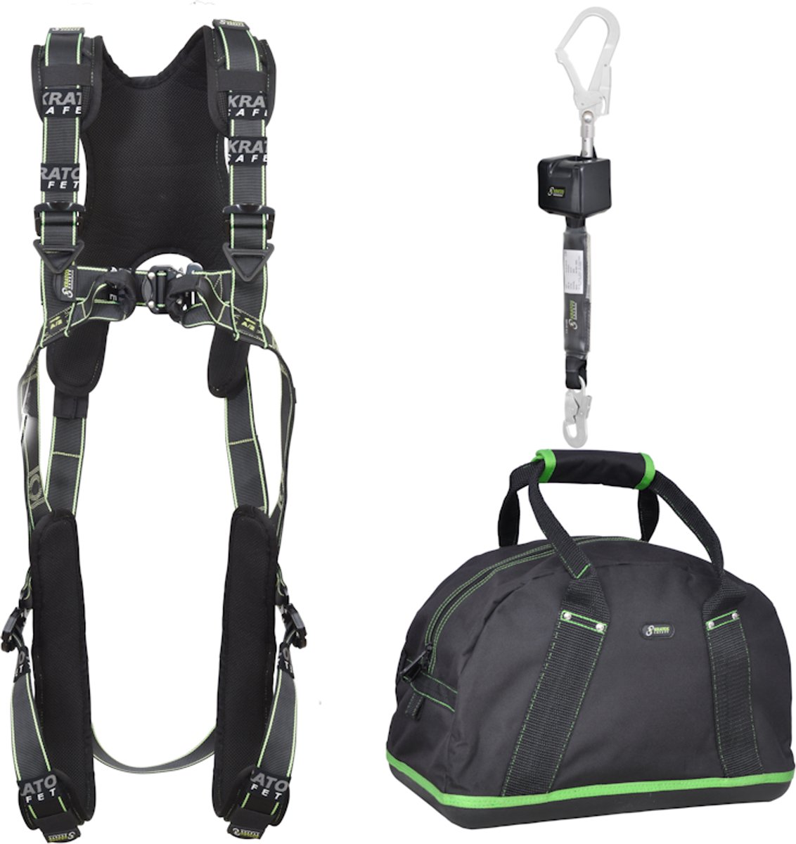 Kratos valbeveiligingset Luxe met valstopblok - Maat M-L