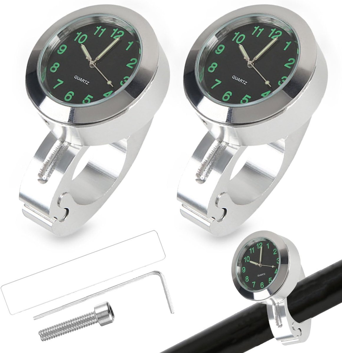 Motorfiets Horloge Set van 2 - Waterdicht - Aluminium Legering - Perfect voor Motorrijders - ShopVlot