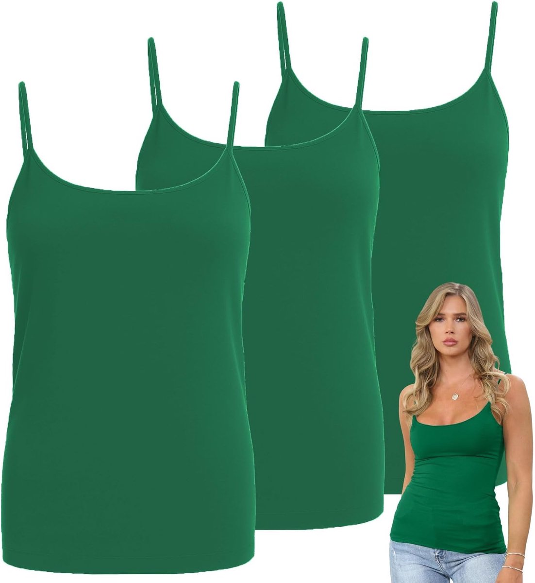 Mouwloze tanktops voor dames, set van 3, effen bodycon, ronde hals, vest, tops, dames, UK, casual, zomer, slanke getailleerde vesten, rekbare gymkleding, cami-top