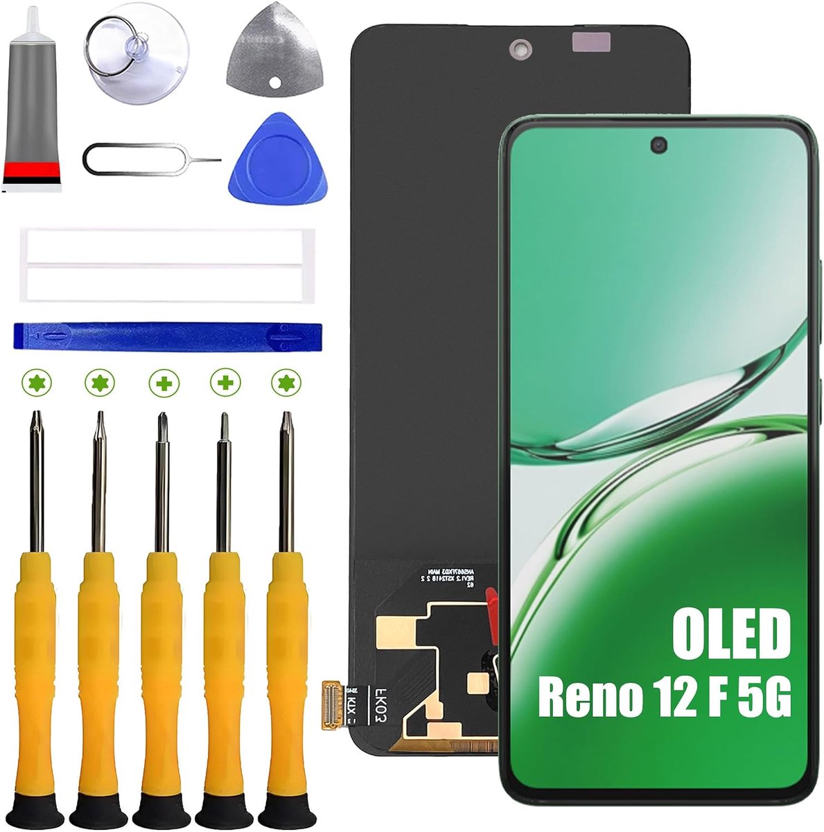 Compatibel met OP-PO Reno 12 F 5G OLED-display reserveonderdelen