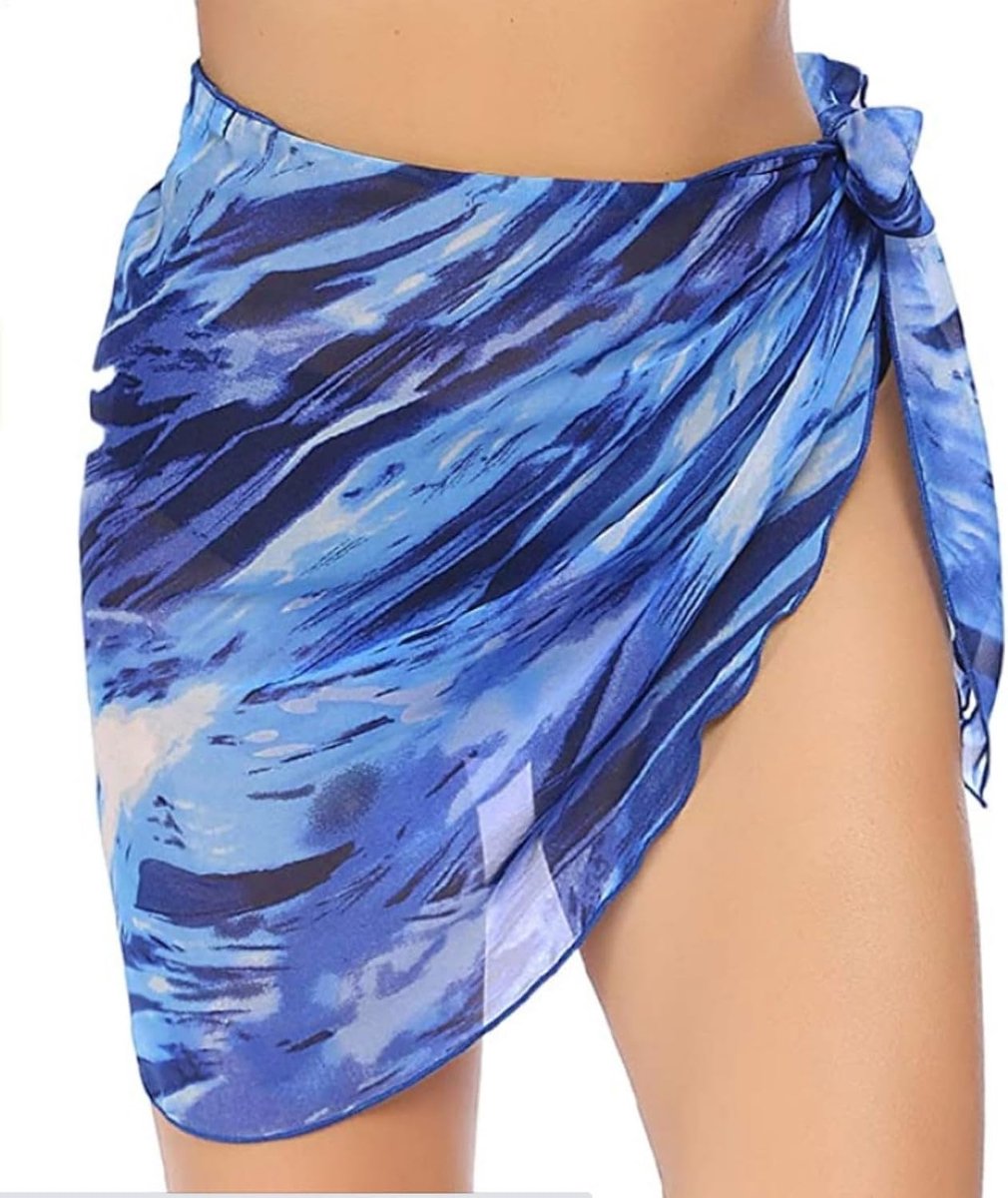 Strandwrap sarong, bedekking, chiffon, badpak, wikkelrok