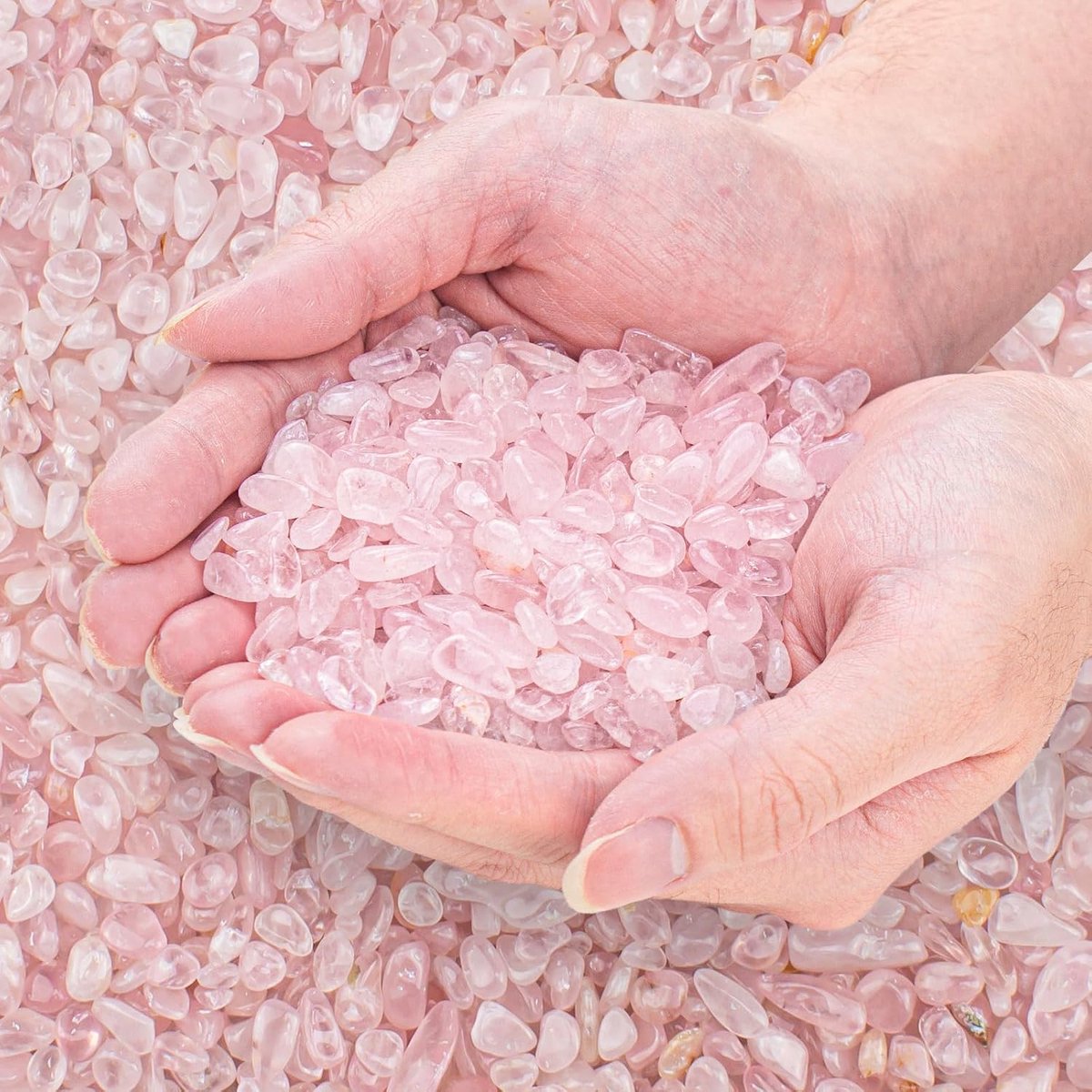 0,9 kg Rozenkwarts Verpletterde Stenen Kristal Chips Bulk, Natuurlijke Edelstenen Helende Reiki Kristallen Mini Quartz Kiezels Onregelmatige Vormige Decoratieve Vaas Vulstoffen Aquarium Grind