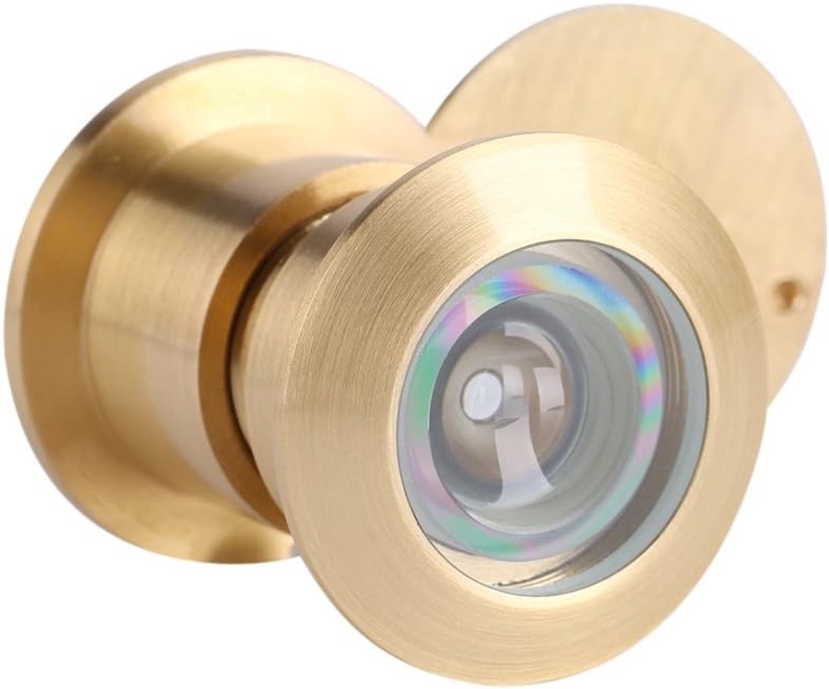 28mm Brede Kijkhoek Deurspion, Resin Lenses en Zinklegering Anti-Diefstal Deurviewer met Privacy Cover voor Dikke Deuren van 35mm-60mm