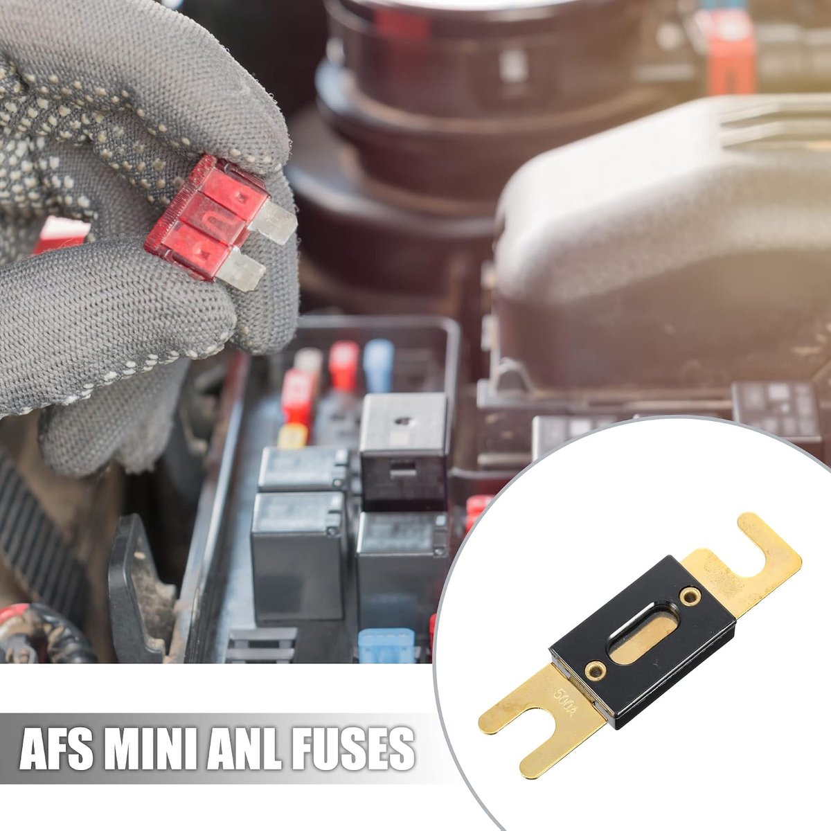 500A ANL Zekering Vervanging Voor Auto Vrachtwagen Motor Boot Audio Cd's