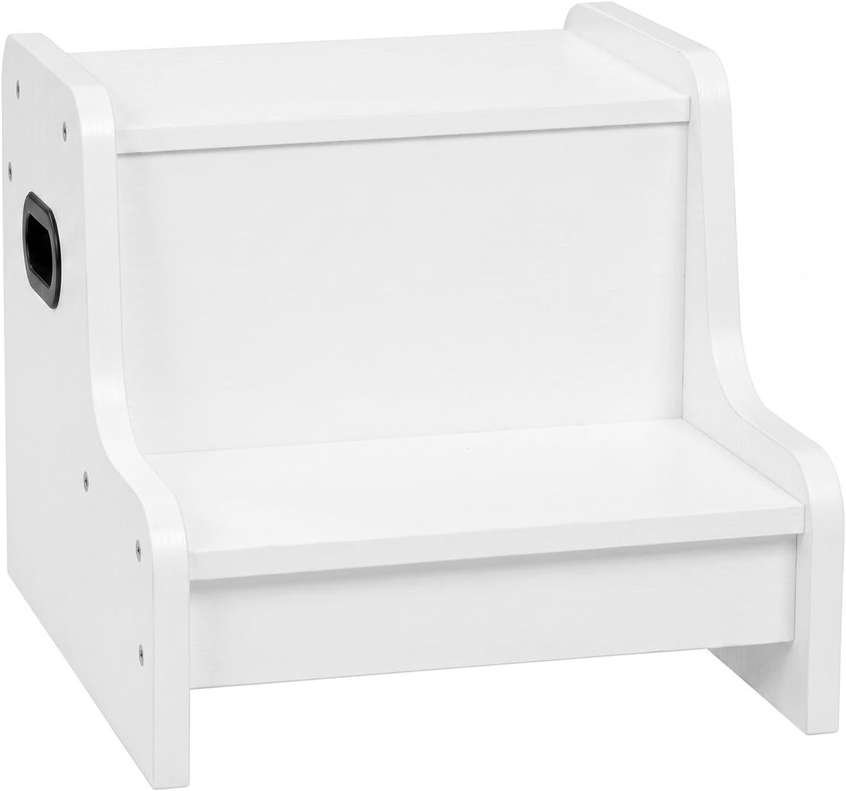 Stapstoel voor Kinderen met 2 Treden, Antislip Mat en Handvat, Ideaal voor Badkamer, Keuken en Speelkamer