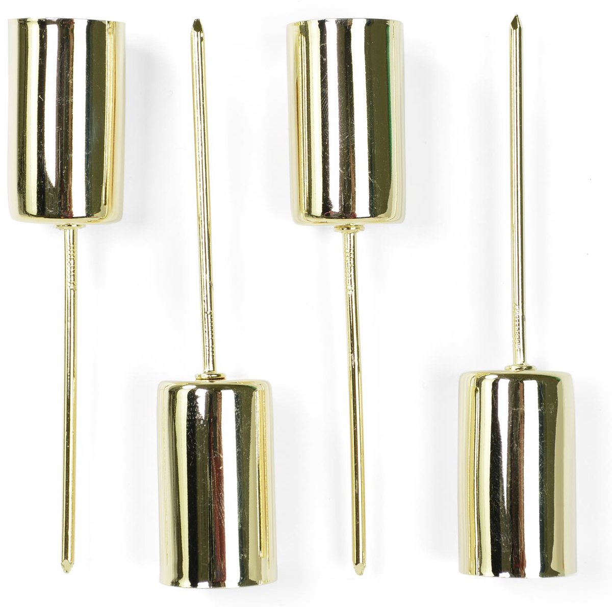 Riffelmacher & Weinberger kaarsenhouders goud 2,3 x 11 cm metaal 4-set