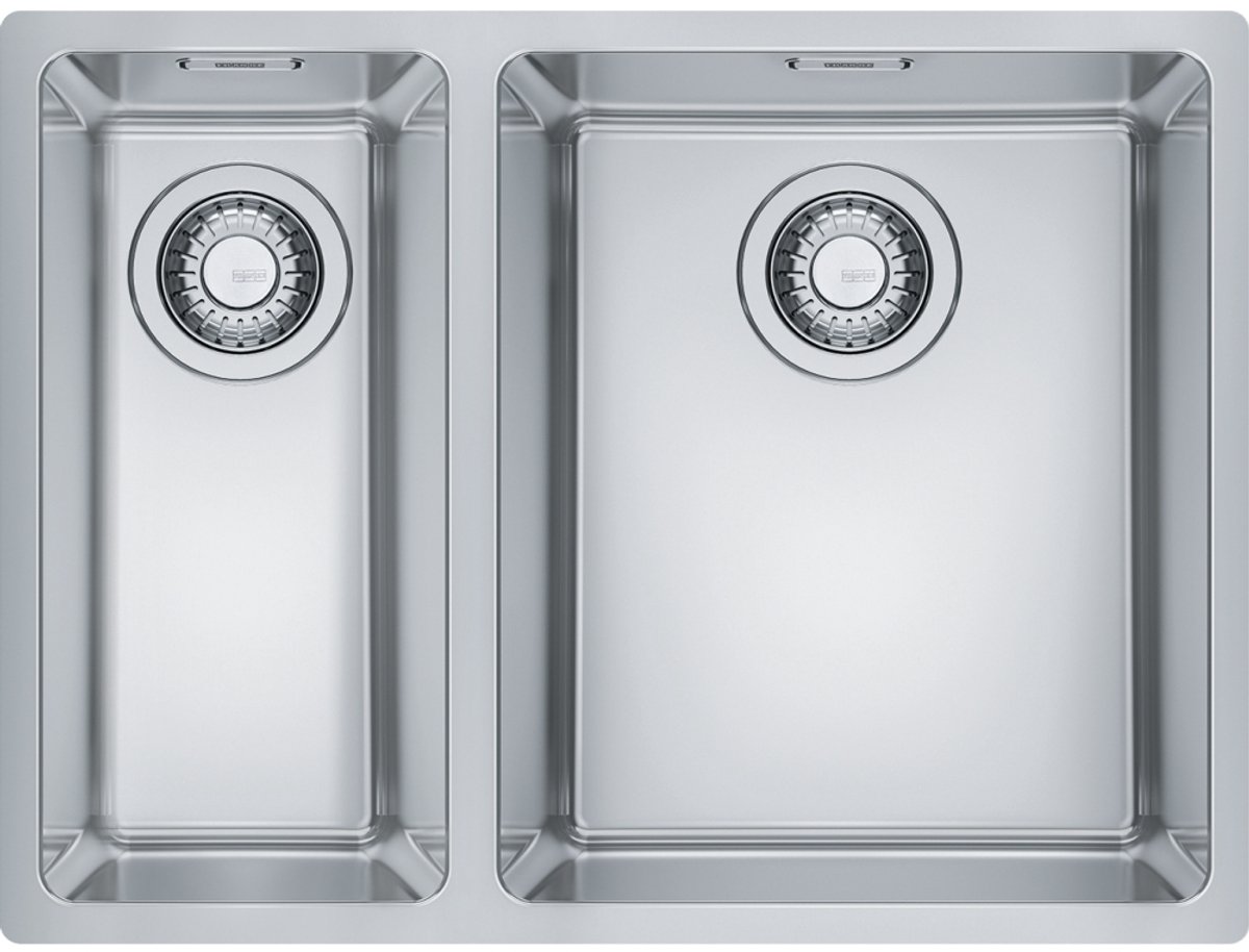 Franke Maris MRX 260 BL 1,5 anderhalve rvs spoelbak vlakbouw grote bak links 127.0642.365