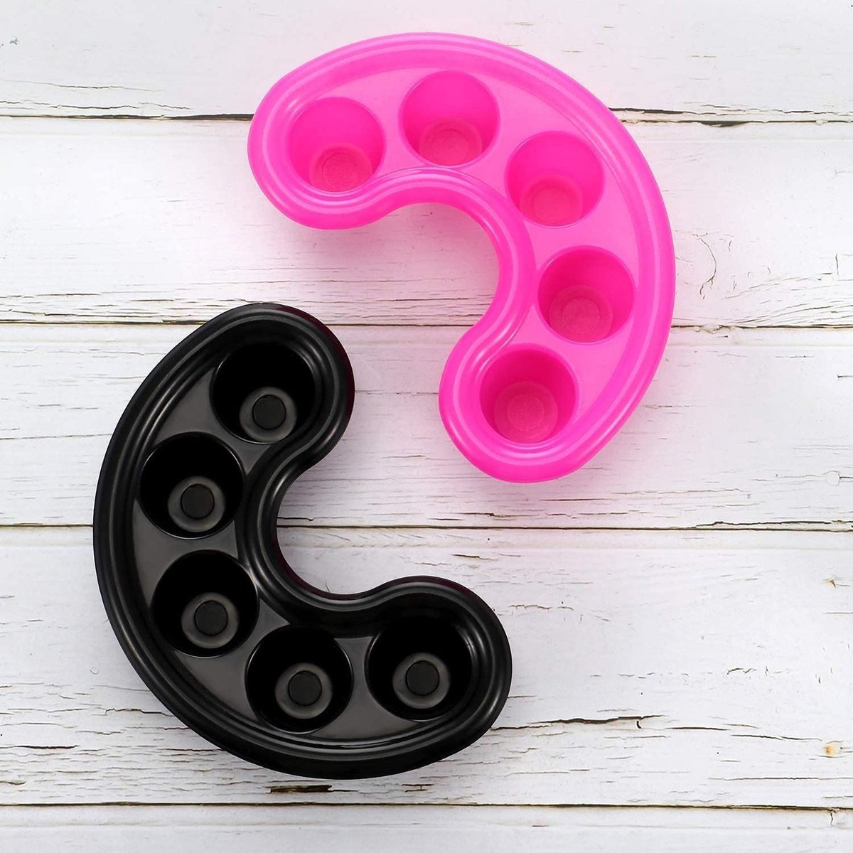 Dompelen Vinger Kom Set 2 Stuks – Nail Soak Bowl voor Gel Nagellak Verwijderen – Vinger Week Kom met 5 Vingeropeningen voor Aceton Manicure Tool