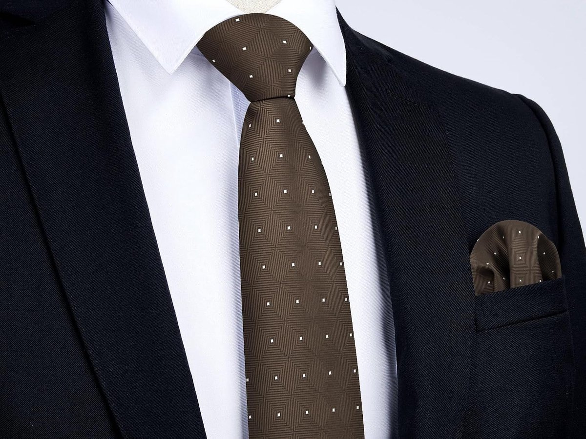 Plaid Stropdassen voor Mannen Formele Bruiloft Tie Pocket Vierkante Zakelijke Stropdas & Zakdoek Set
