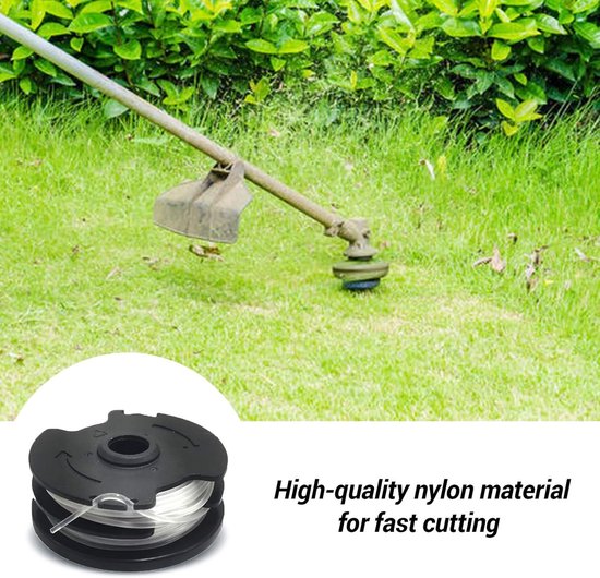 Spoelen voor LIDL Parkside, met 2 doppen, nylon draden vervangingsspoel voor LIDL Parkside trimmer grastrimmer PRTA 20-Li A1, B2, C3; PRT 550 A1, A3; PRT 300 A1 - 2x4m — afbeelding 5