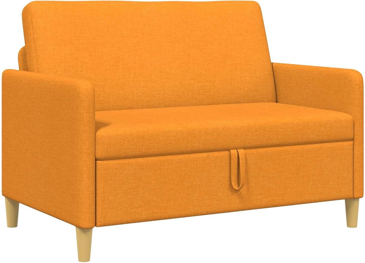Sofa met opbergruimte, geel, 122 x 78 x 87 cm, modern