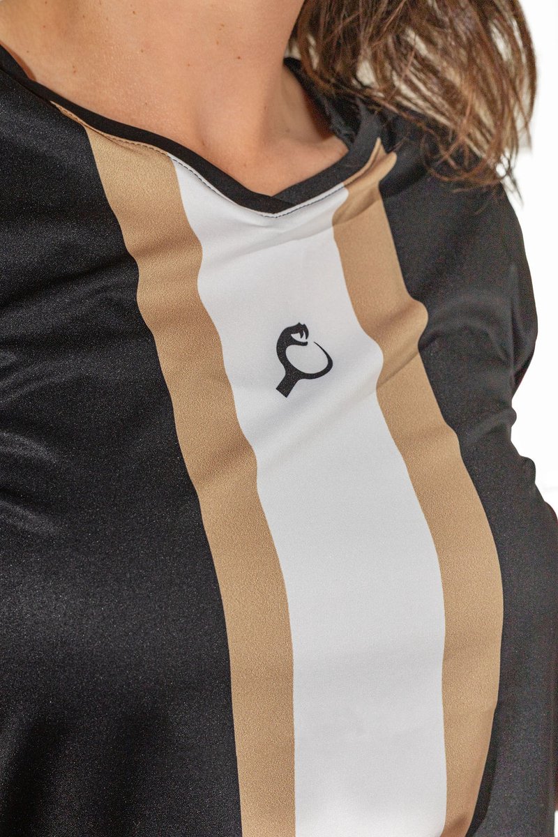 PUNTAZO Padel T-shirt Dames Sportshirt Small bruin Korte mouw
