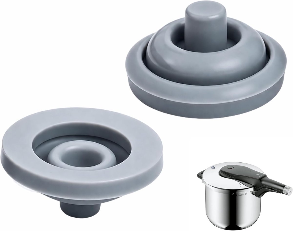 2 stuks snelkookpannen, reserveonderdelen, siliconen afdichting, compatibel met Perfect Plus-serie, snelkookpan, afdichting, kooksignaal, drukventiel, 2,5-8,5 l, Ø 18 cm, 22 cm, temperatuurbestendig