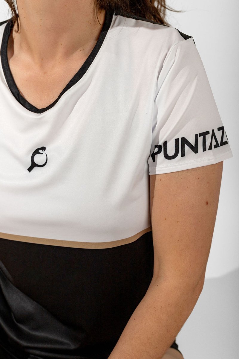 PUNTAZO Padel T-shirt Dames Sportshirt Medium bruin Korte mouw