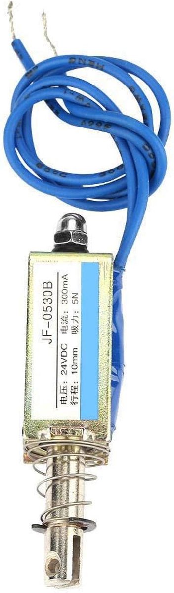 Elektromagneet 6/12/24V DC - 300mA - 5N terugtrekbaar - 10mm bereik - Automatiseringsbesturing