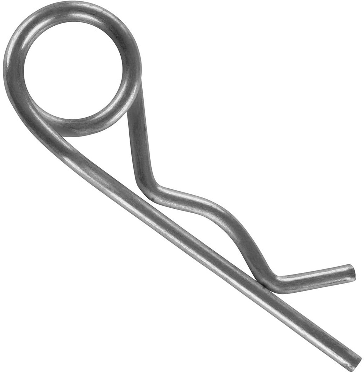 Set van 10 x veerpen | dubbel | Ø 2,25 mm | DIN 11024/2,5 | 42 mm lang | zekeringselement | machinebouw | voertuigbouw | lagerbeveiliging | onderdelen | voorkomen het verschuiven van de assen