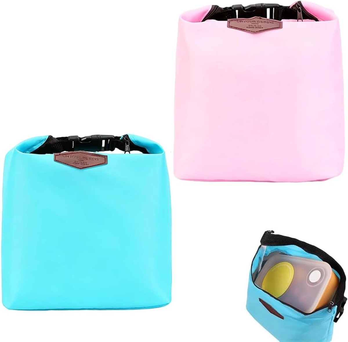 2 stuks koeltas, geïsoleerde lunchtas voor mannen vrouwen koeltas