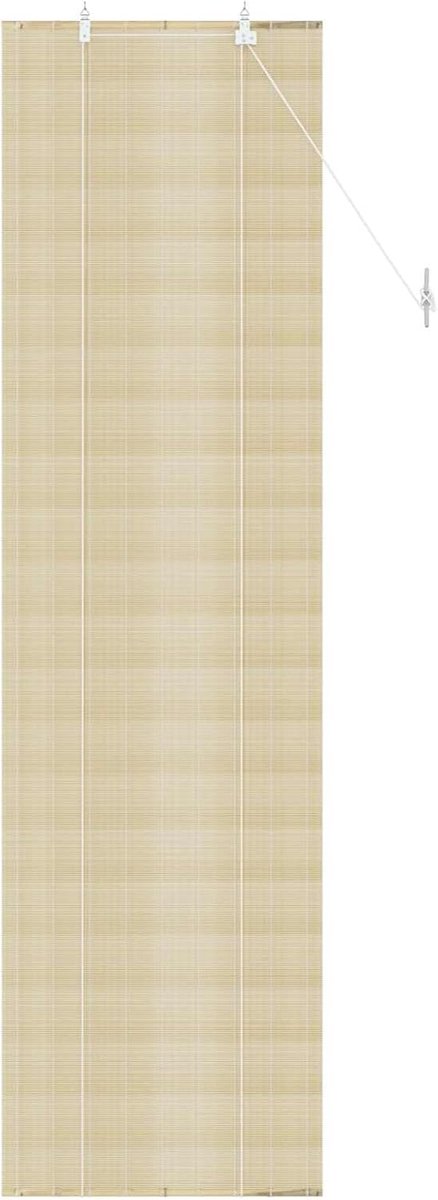 Rolgordijn natuur 50 x 220 cm bamboe, gordijn zonwering inkijkbescherming bamboe rolgordijn venster zijtrekrollo42039683