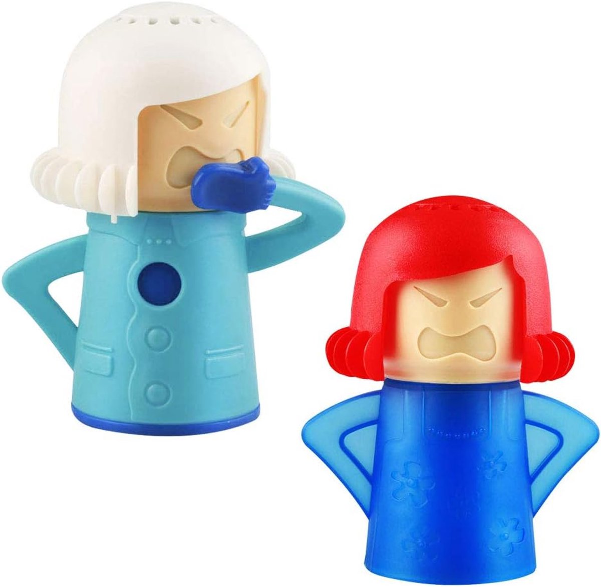 2 stuks Angry Mama magnetron stoomreiniger, boos mama magnetron snelle actie stoomreiniger, gezonde keukenreiniger gereedschap met azijn en water