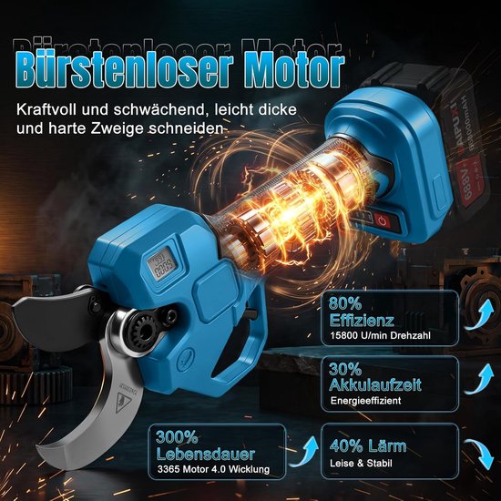 Accu-takkenschaar voor Makita 18V accu, zonder accu, maximale opening 50 mm — afbeelding 4
