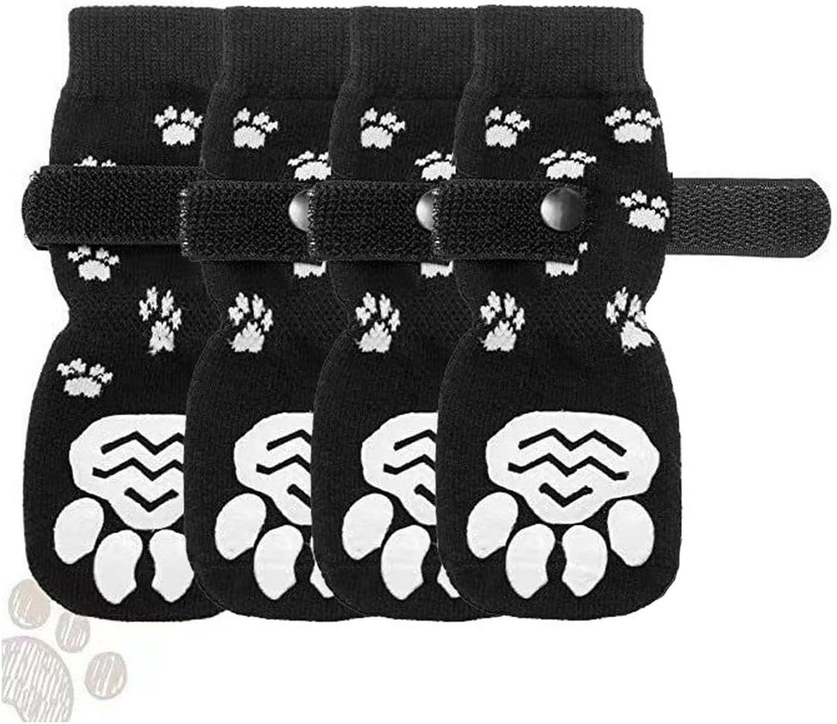 2 paar antislipsokken voor honden, pootbescherming (M)