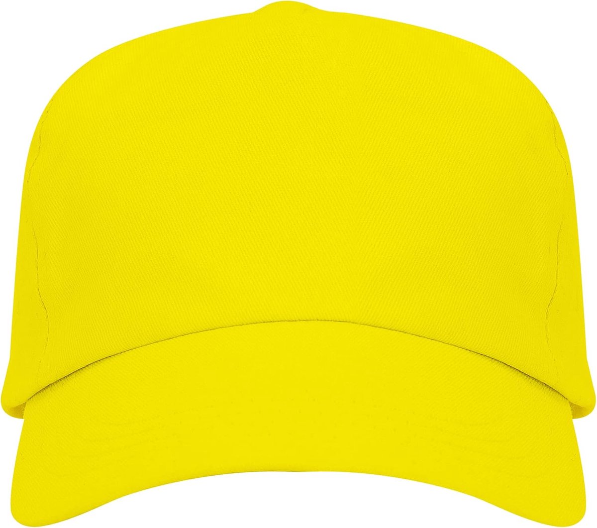 bont 100% katoen - vizier voor kinderen met klittenbandsluiting, Geel, one size