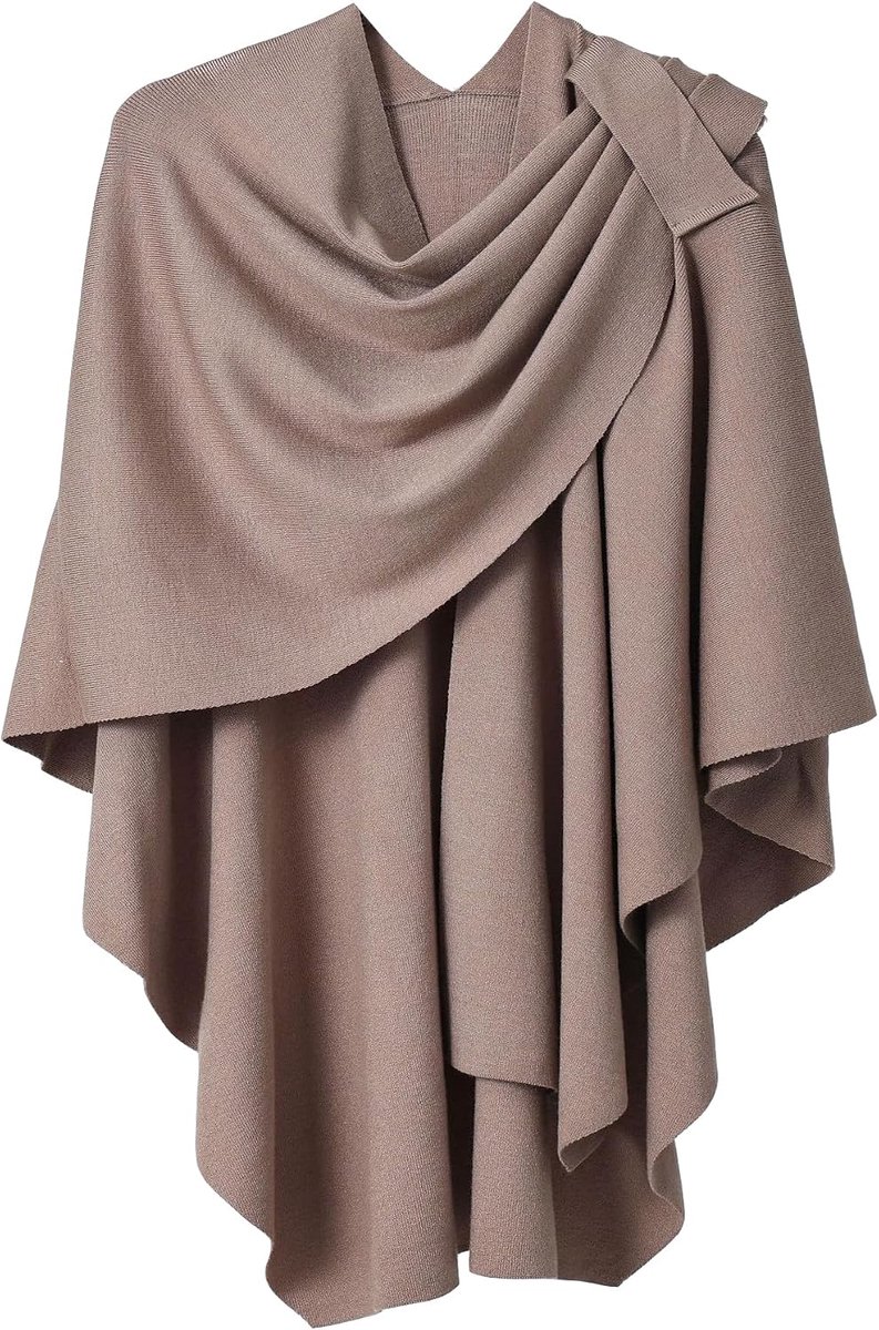 Girl Dames poncho sjaal kasjmier gevoel gebreide cape cardigan voor vrouwen cadeau voor moeder
