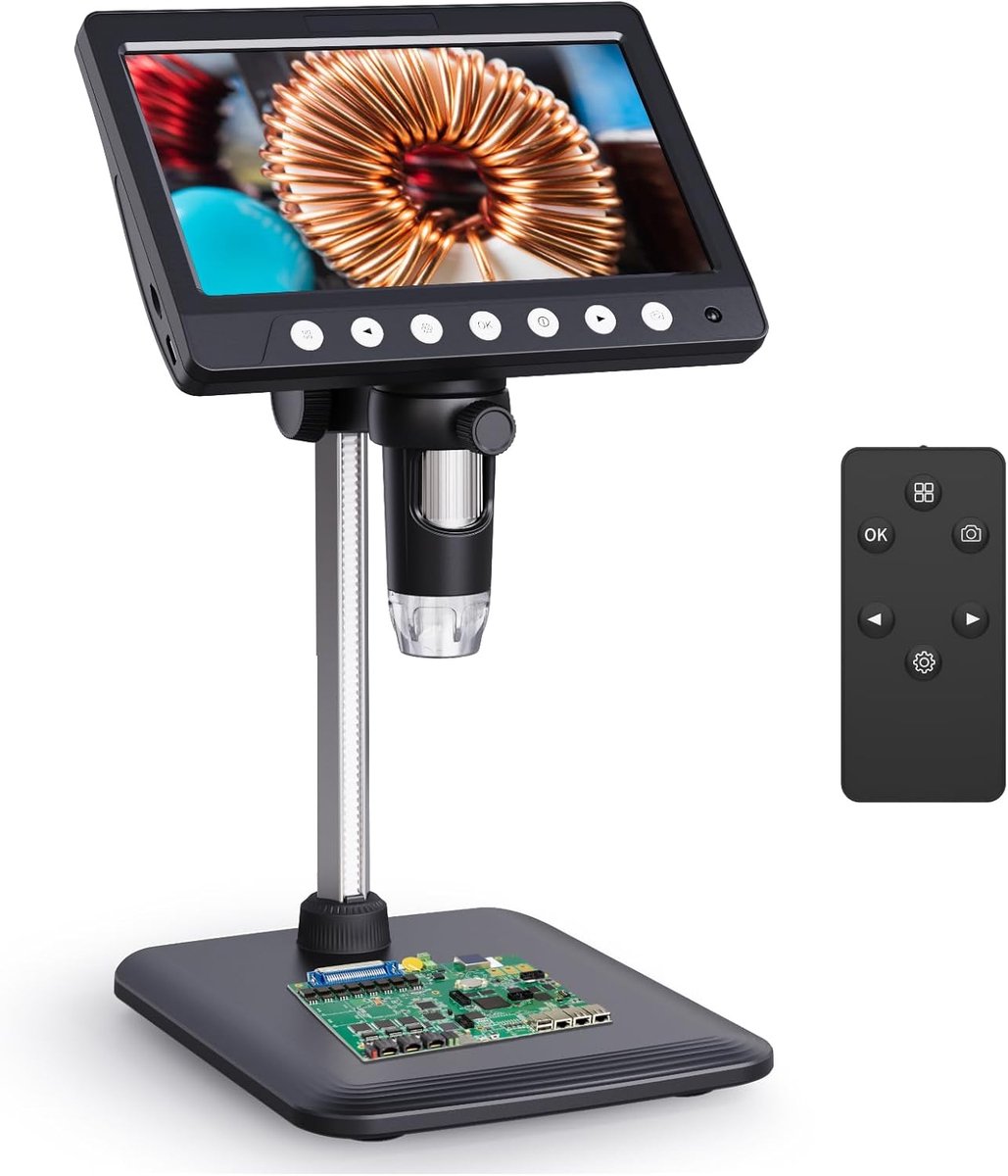 7 Inch Microscoop-LCD Digitale Munt Microscoop 500x
