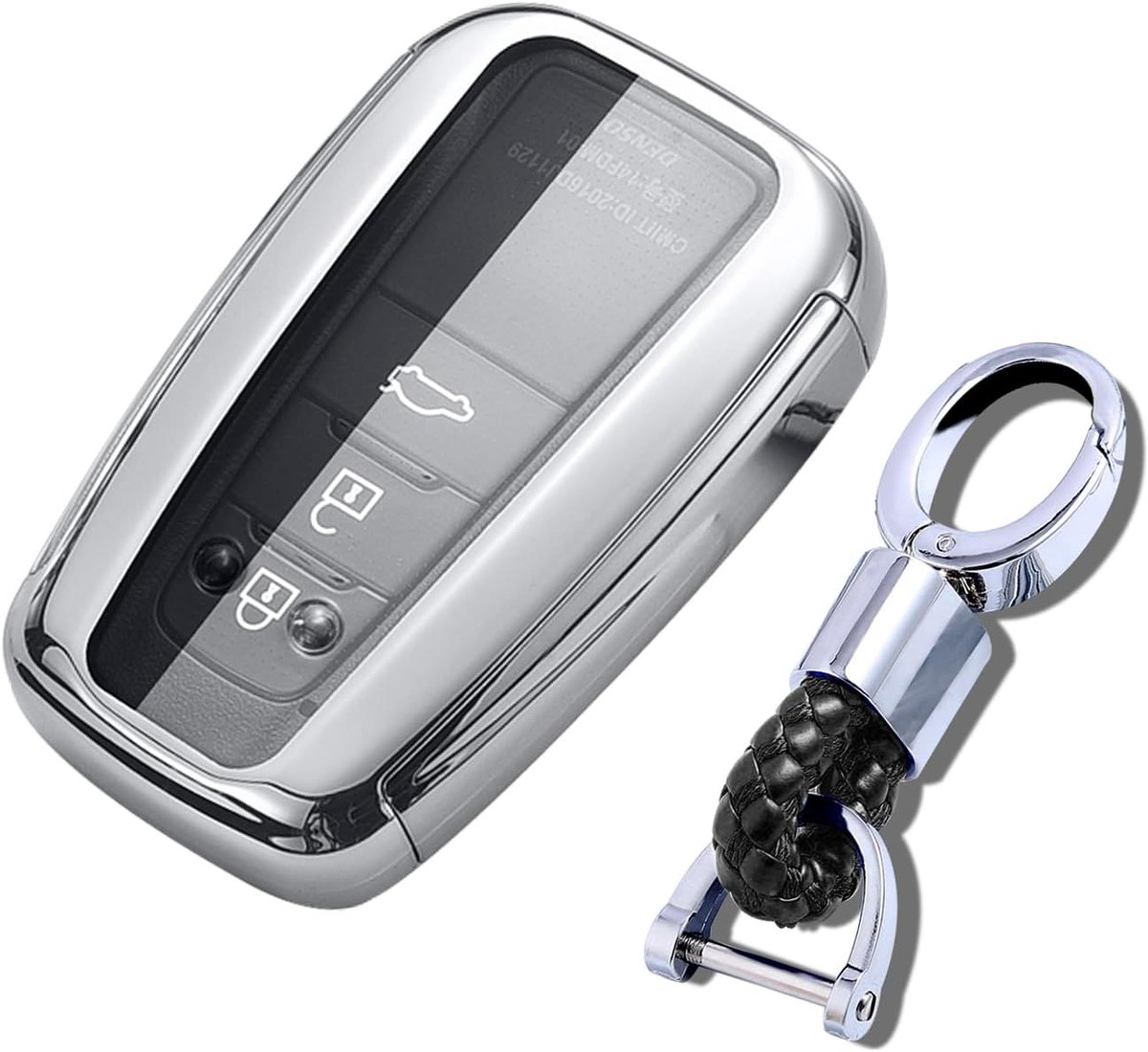 Ontto Autosleutelhoes voor? Toyota RAV4 Toyota Avalon Corolla Highlander C-HR Prius GT86 accessoires afstandsbediening cover TPU sleutelhoes sleutelhanger sleutelbescherming etui 2 3 4 toetsen