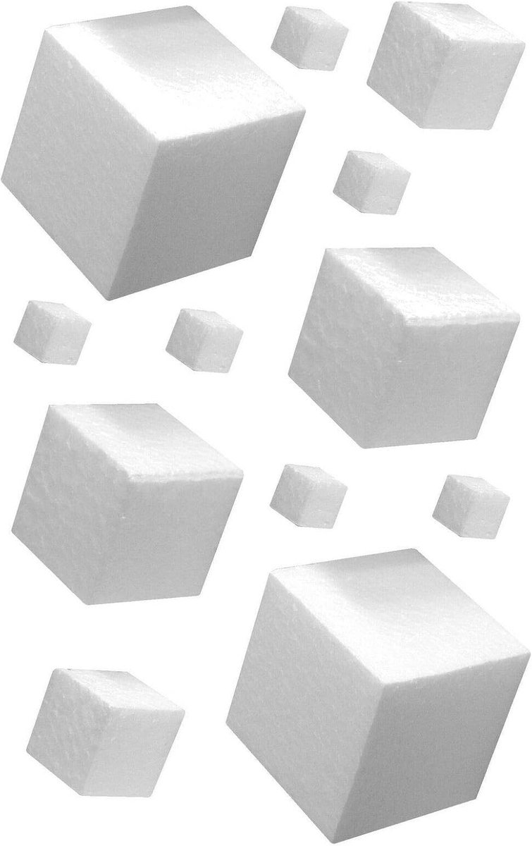 / blok van polystyreen, voor sculpturen, hobby, decocupage, verschillende maten gemiddelde dichtheid (50 x 50 x 17,5 nr. 2 blokken)