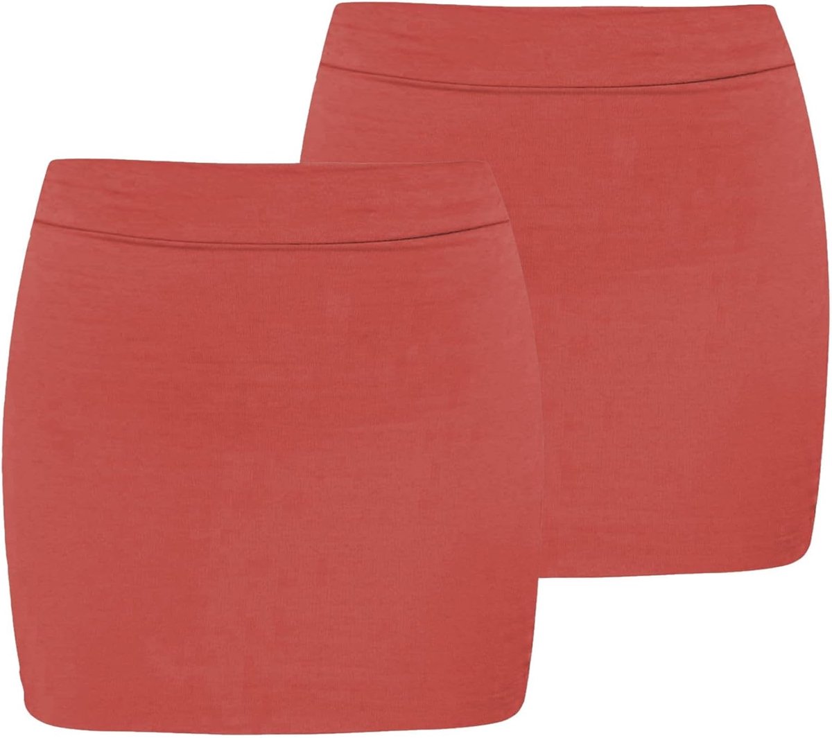 Minirok voor dames, set van 2 rekbare effen zomerrokken voor vrouwen, UK, hoge taille micro kokerrok, elegante vrijetijdskleding, stijlvolle feestkleding voor dames