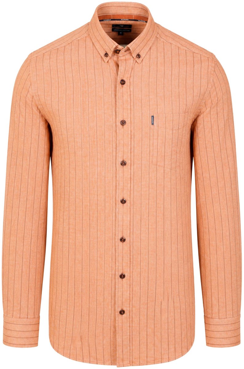 State Of Art Dobby Overhemd Streep Lichtblauw - Maat XXL - Heren - Overhemden Casual