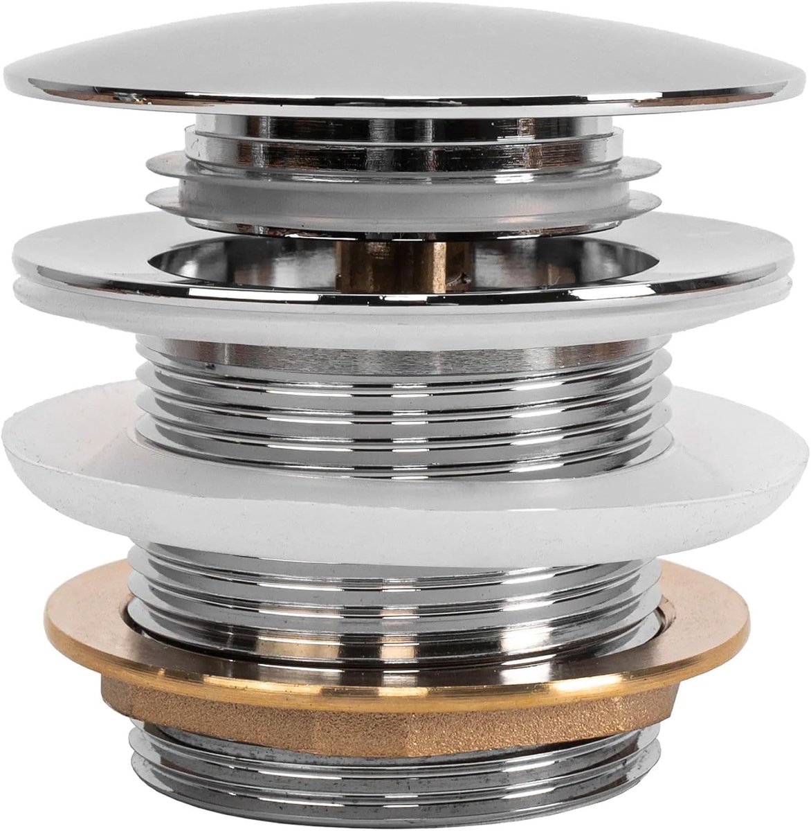 Badstop chroom Kpl-K4968, universeel en praktisch 7 x 7 x 6 cm