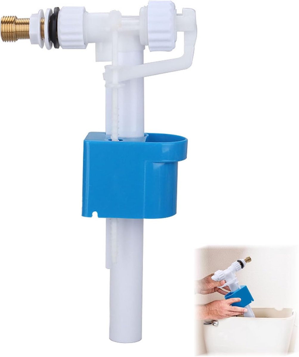 G3/8 en G1/2 universele spoelbak, reserveonderdelen, messing aansluiting, wc-inlaatventielen, vlotterventiel, universeel vulventiel, waterbesparend