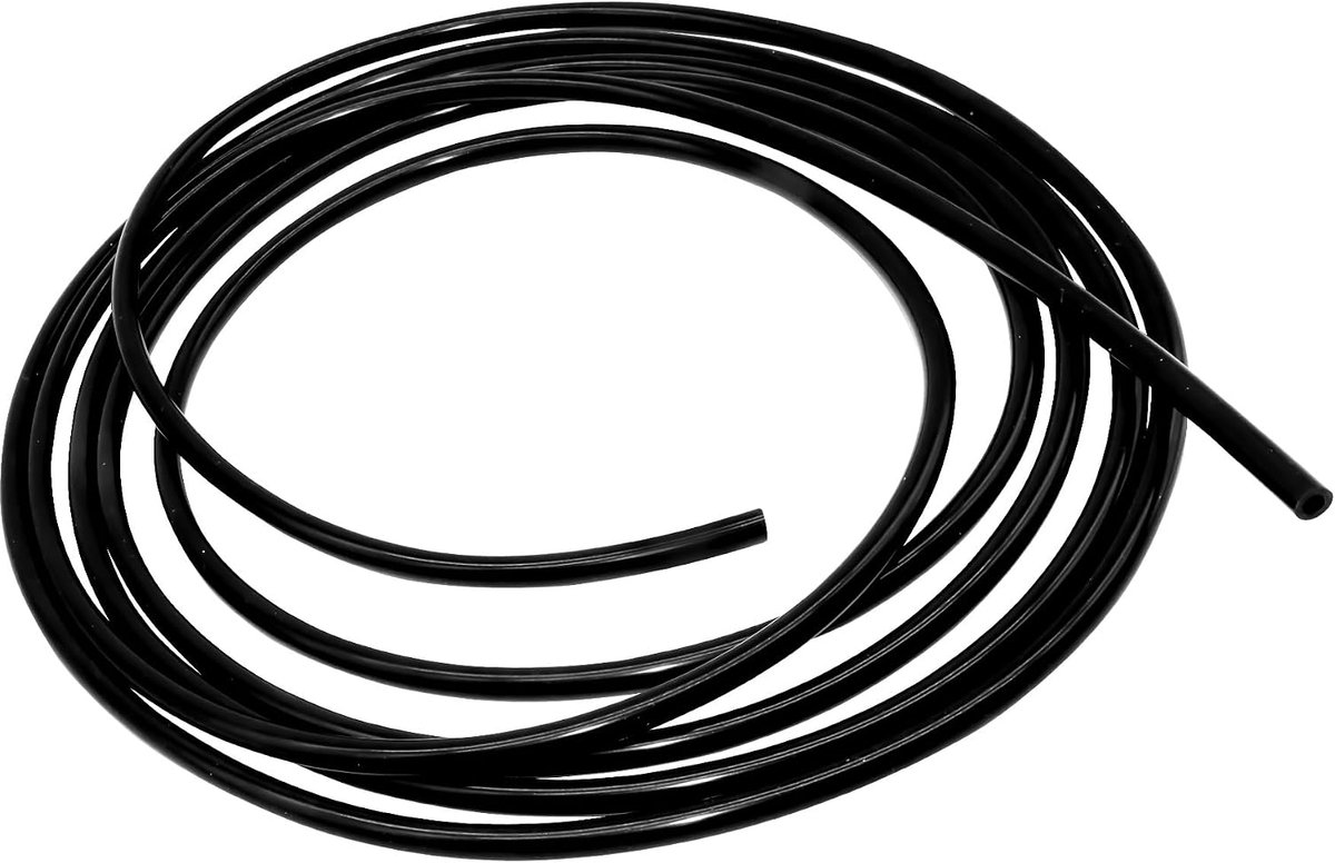 siliconen slang, 16 mm binnendiameter x 20 mm buitendiameter 4,5 m lengte siliconen slang voor aquariumpompen en luchtslangen, zwart