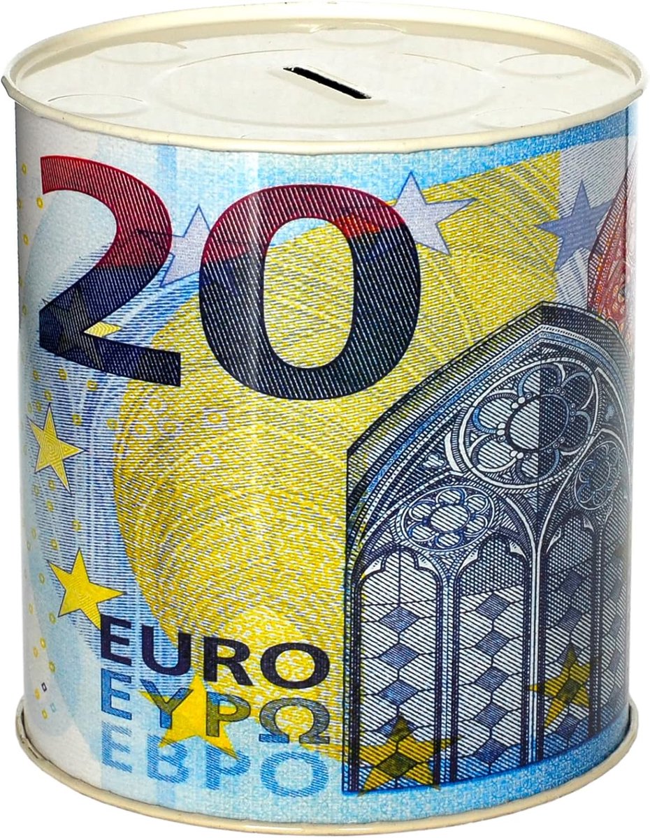 Geld papier munt bankbiljetten van metaal niet openen ( bankbiljetten) 14 x 13 cm