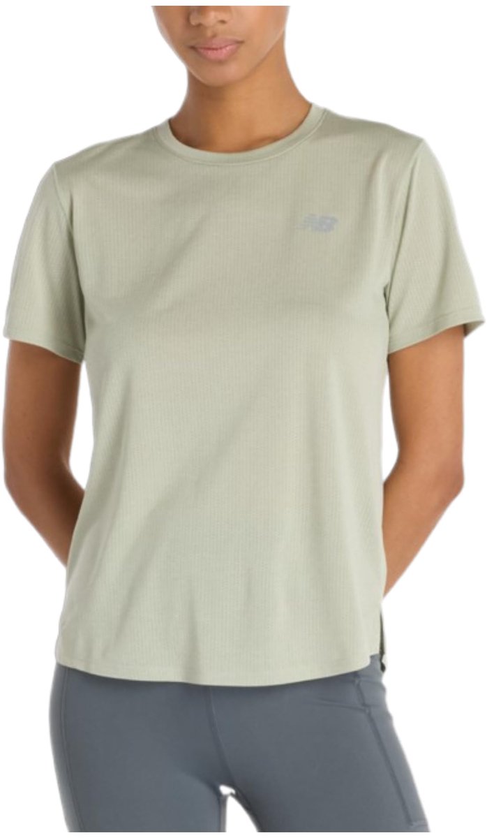 New Balance Athletic T-shirt Groen