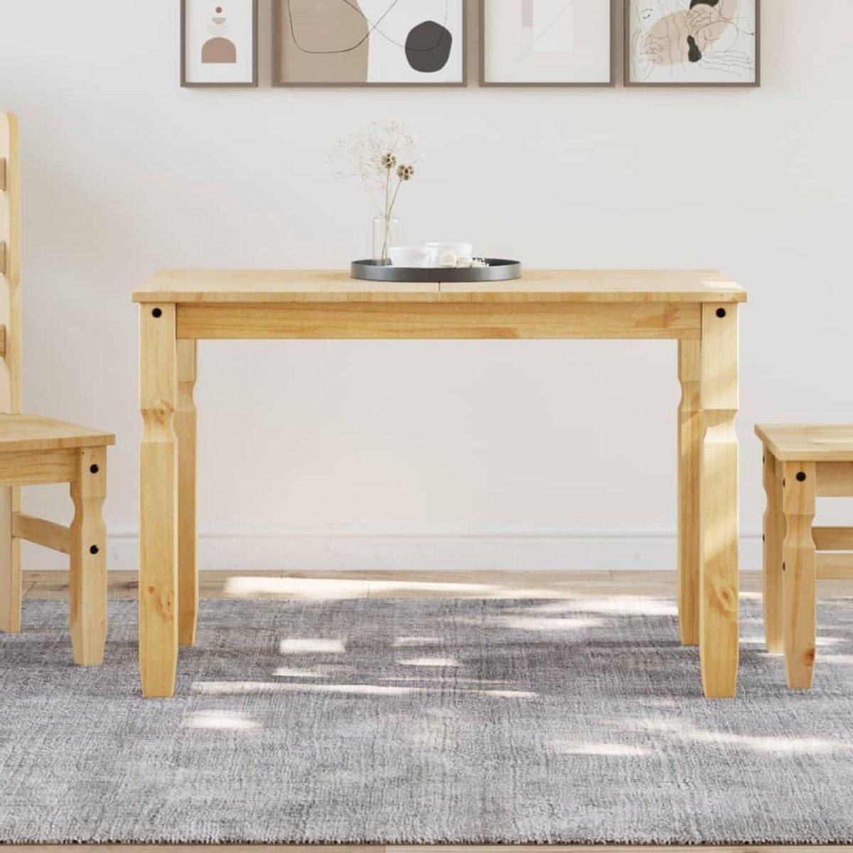 Grenenhout minimalistische stijl 112x60x75 cm Bruin