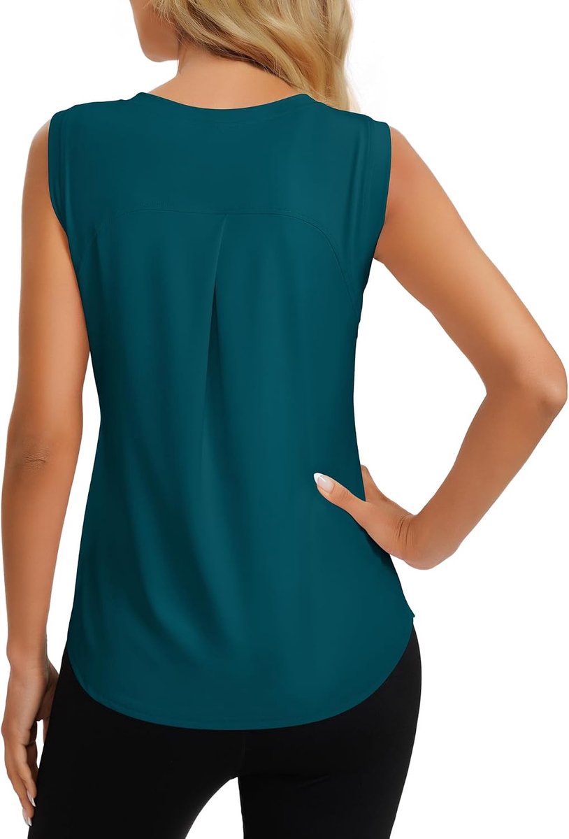 Sport Top Mouwloos Tennis Fitness Shirt Dames Lichte Yoga Sport Topjes