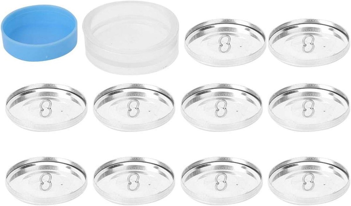 Ronde knop Basis Cover Knoppen Kit Doek Tas Cover Knoppen Kit Ronde knop Zelfbedekkende knoppen met platte rug DIY handgemaakte ambachten(40 MM)