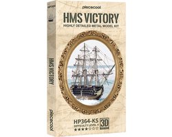 PIECECOOL -HMS VICTORY - Geronimo Games - Hobby - Metalen Model - Level 4 - 389 stukjes