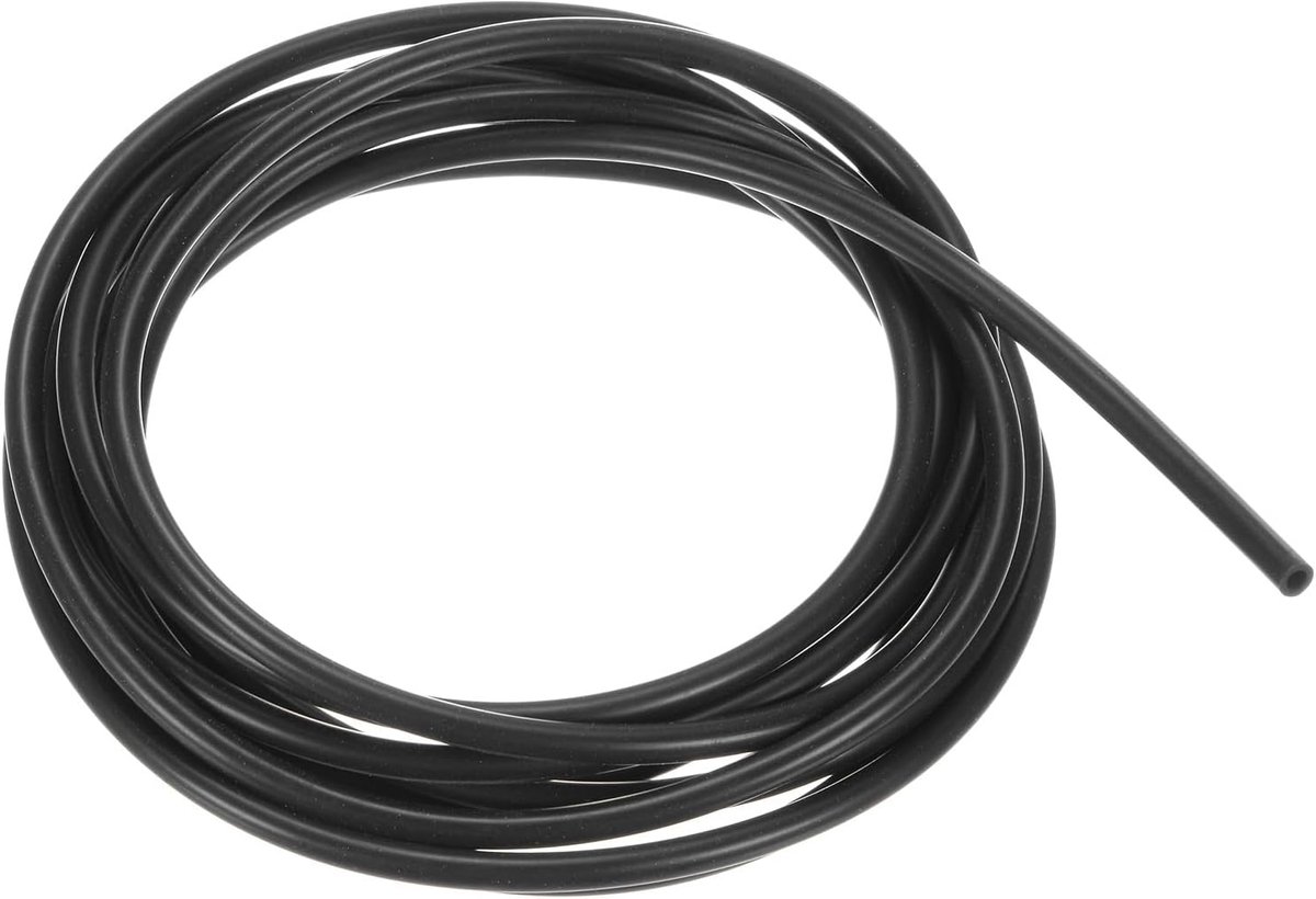 Siliconen buis, 3/32 inch [2 mm] ID x 5/32 inch [4 mm] OD flexibele siliconen rubberen buis, 10ft hoge temperatuur waterluchtslang pijp voor pomp/vloeistofoverdracht/brouwen/aquaponics