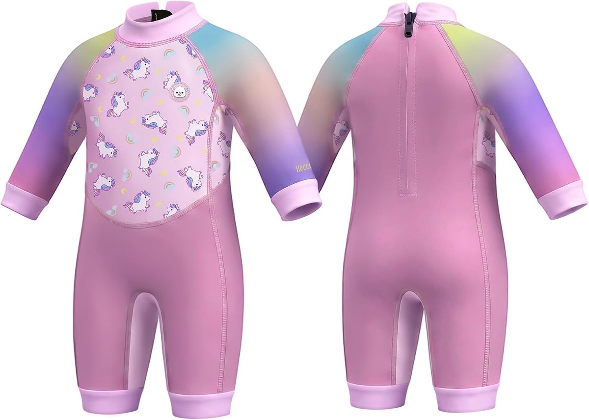 Warm neopreen thermisch zwempak, UPF 50+, eendelig peuterzwemkostuum voor jongens en meisjes, strand en waterspelen