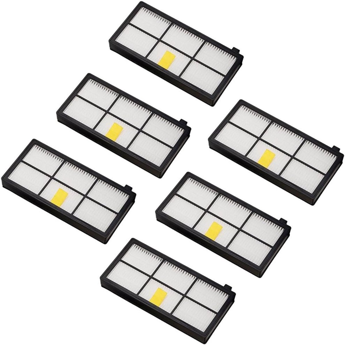 Filters Vervanging Compatibel met iRobot Roomba 800 en 900 Serie 980 966 960 865 870 875 876 Onderdelen 6 stuks