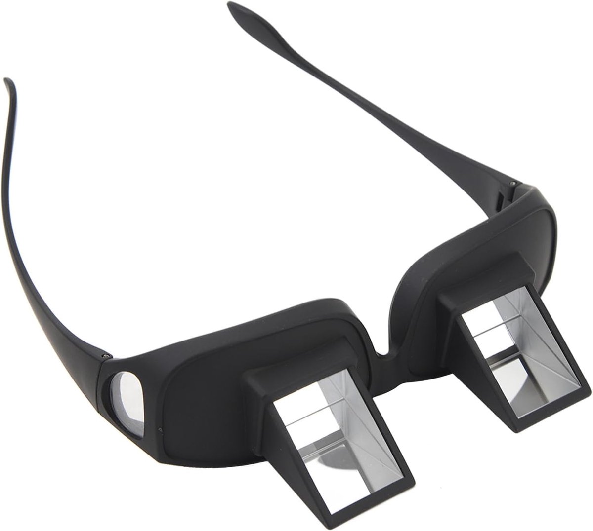 Prismbril - Lazy Glasses - prisma bril - luie leesbril - prismabril hoek van 90 graden om te lezen - Hoge Definitie Periscoop Bril Geschikt voor Lezen en TV Kijken in Bed - zwart - 1 stuk
