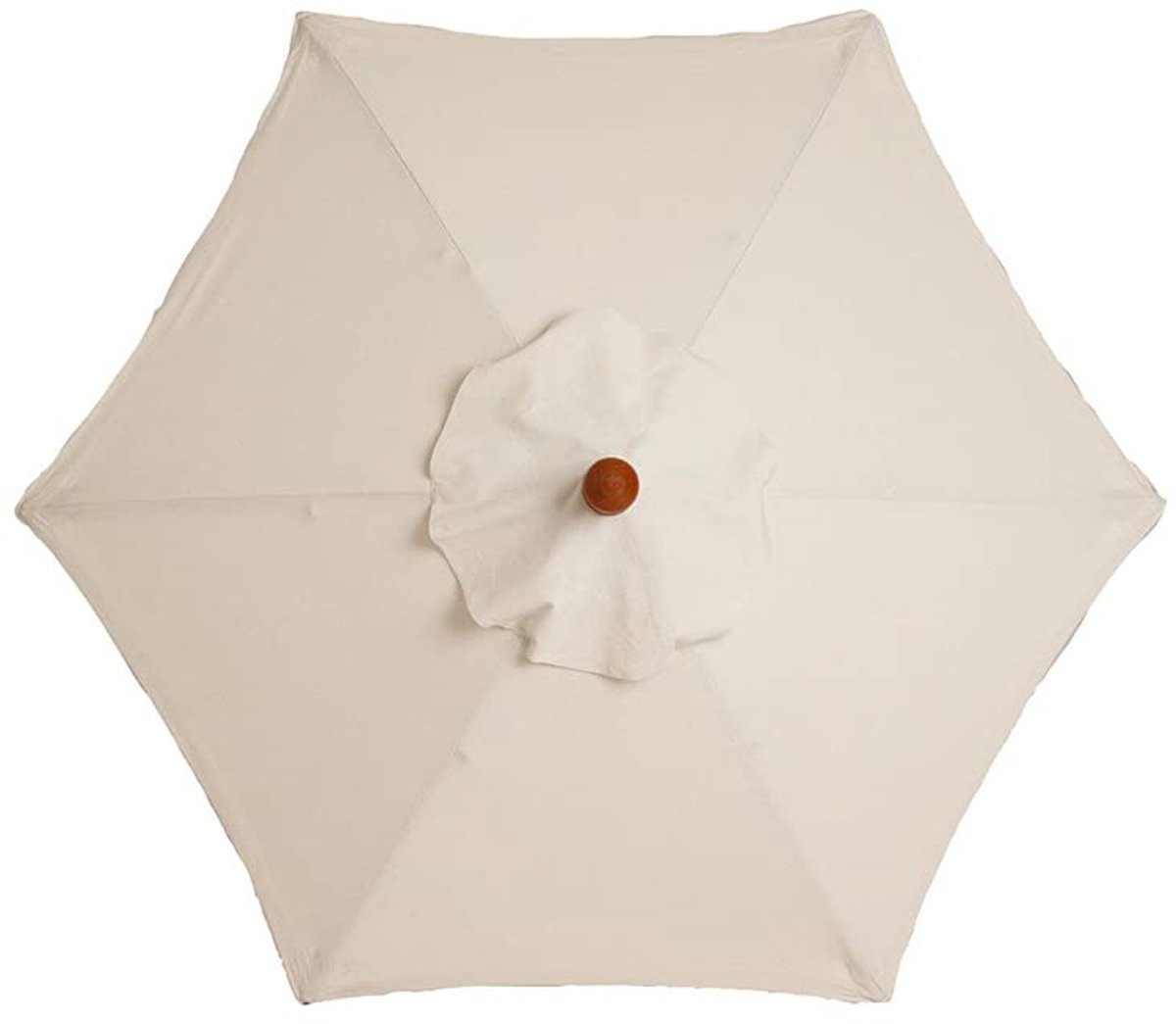 Famanu Zeil voor parasols, vervangende afdekking voor tuinparasol, outdoor parasolhoes voor tuin wit