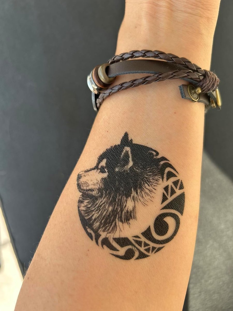 Tijdelijke Wolf Tattoo Wolven Tattoos Poten Tattoos Arm Tattoos J502