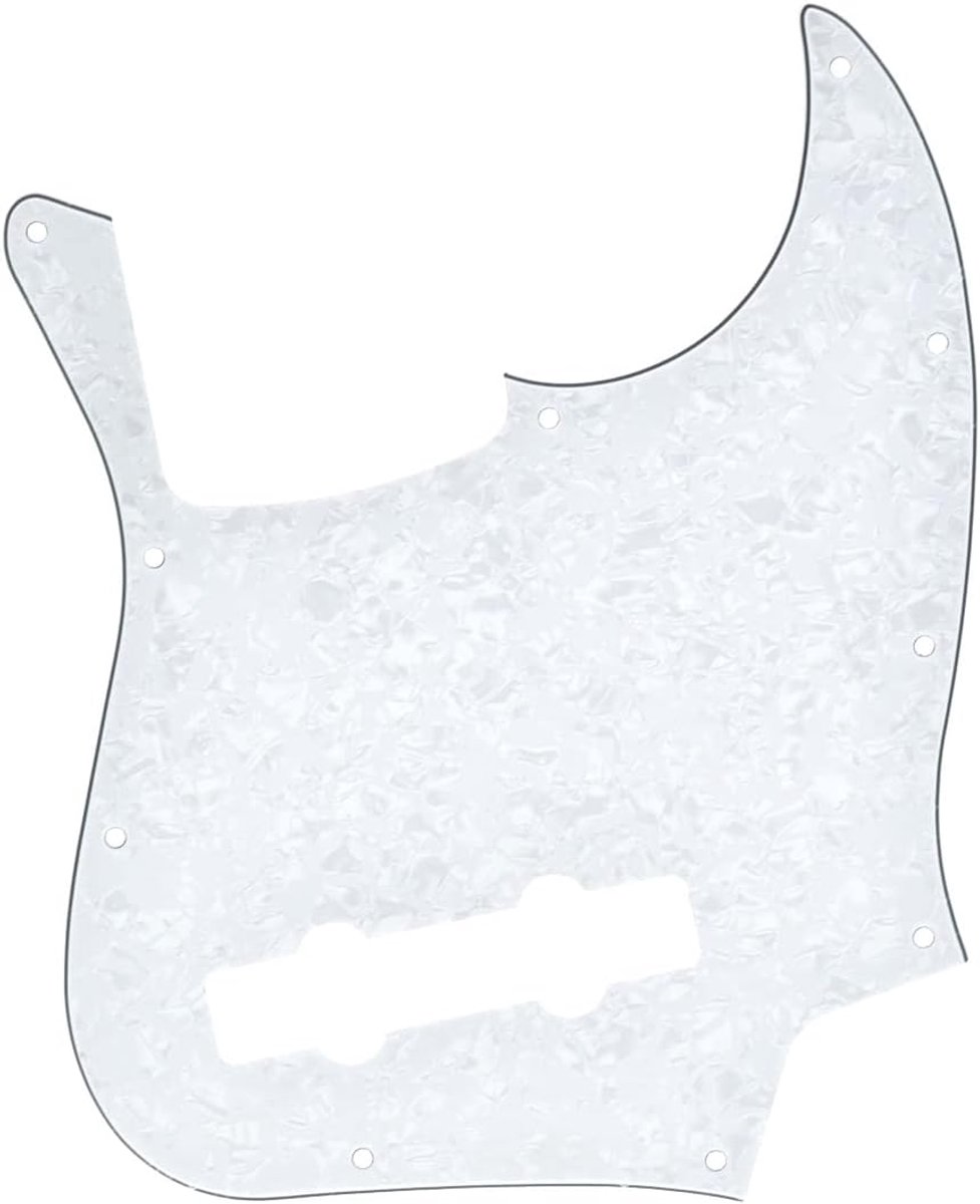 5 String Jazz Bass Pick Guard J Bass Scratch Plate voor USA/Mexicaanse Fender 5 String Jazz Bass Witte Parel