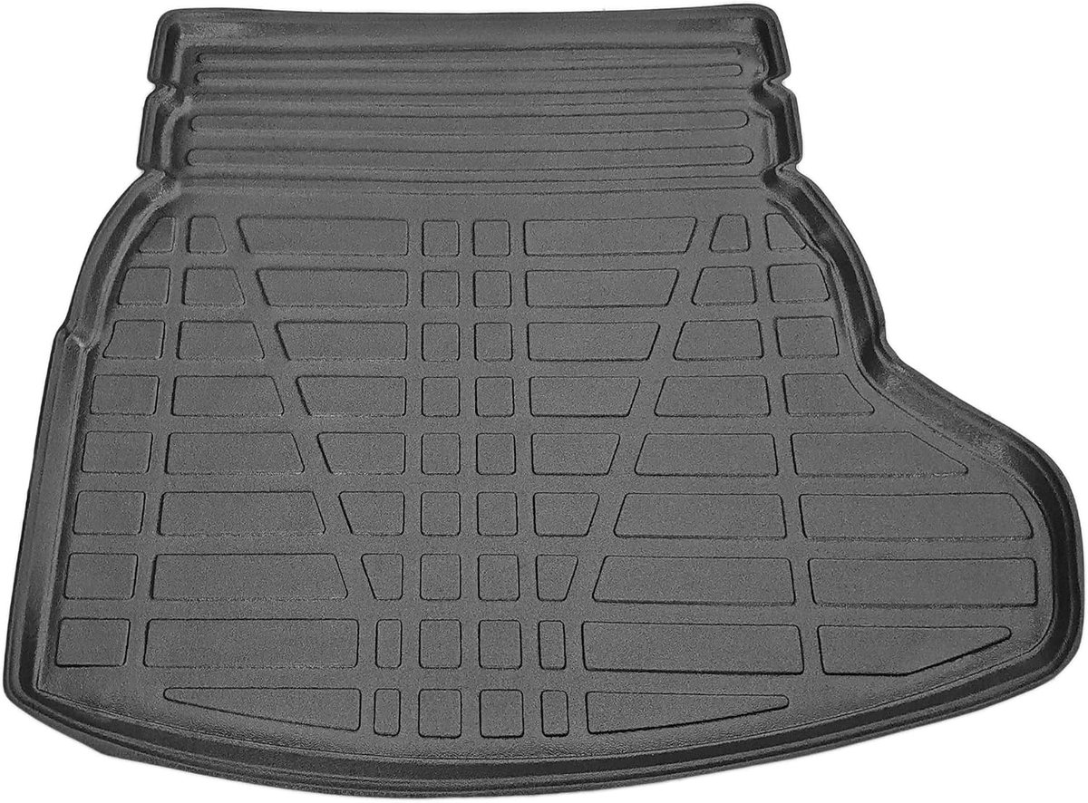 Kofferbakmat Compatible met Mercedes C Klasse 4 (W205) 2015-2021 Achter Bagageruimte Zwart